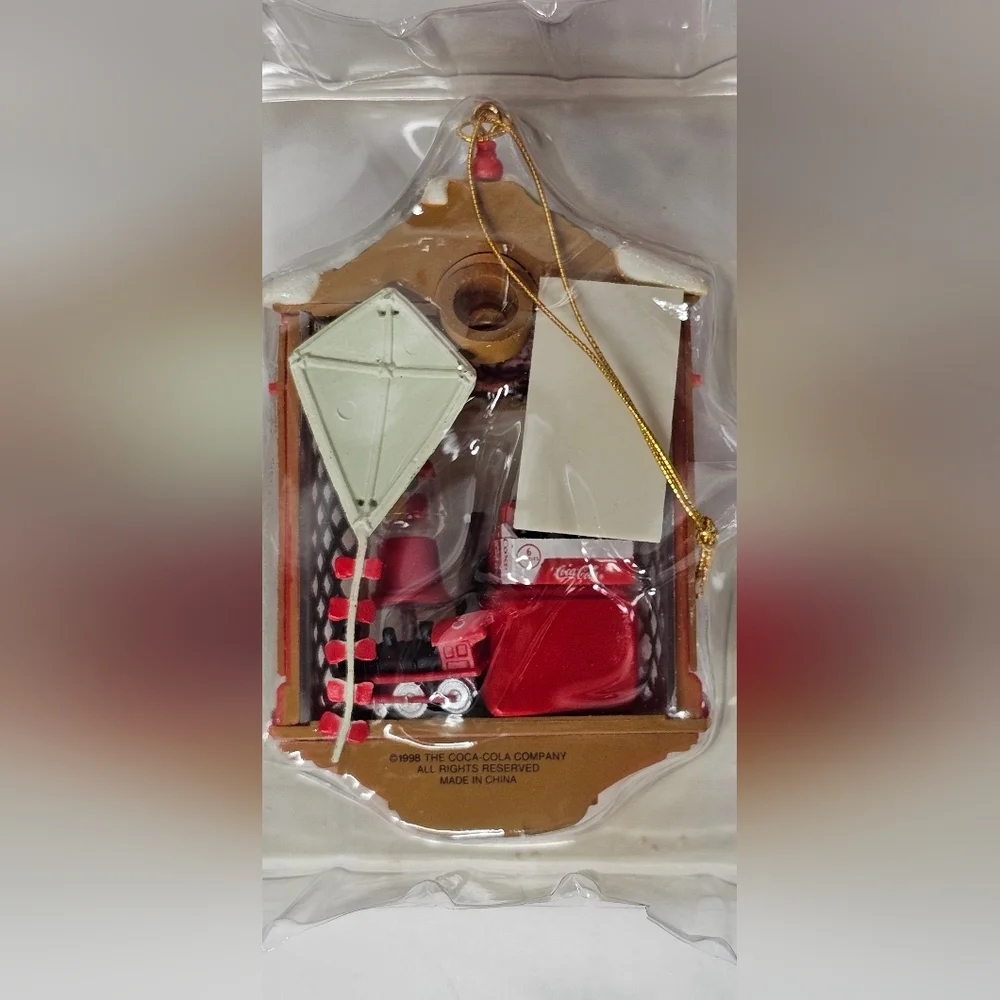 ​1998 Coca-Cola Enesco Christmas Ornament Brighten Up The Holidays COA NIB